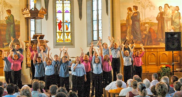 2004-us-continental-singers in der Schweiz, Foto: Hermann Spargaren