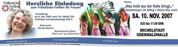 Frühstückstreffen für Frauen, Michelstadt Banner