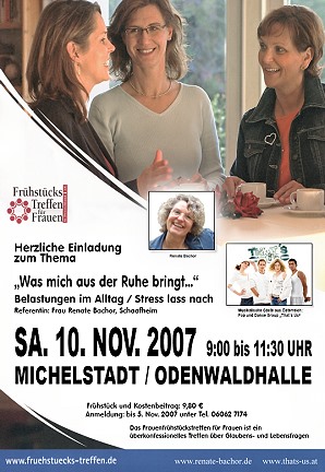 Frühstückstreffen für Frauen,  Michelstadt Flyer und Plakat